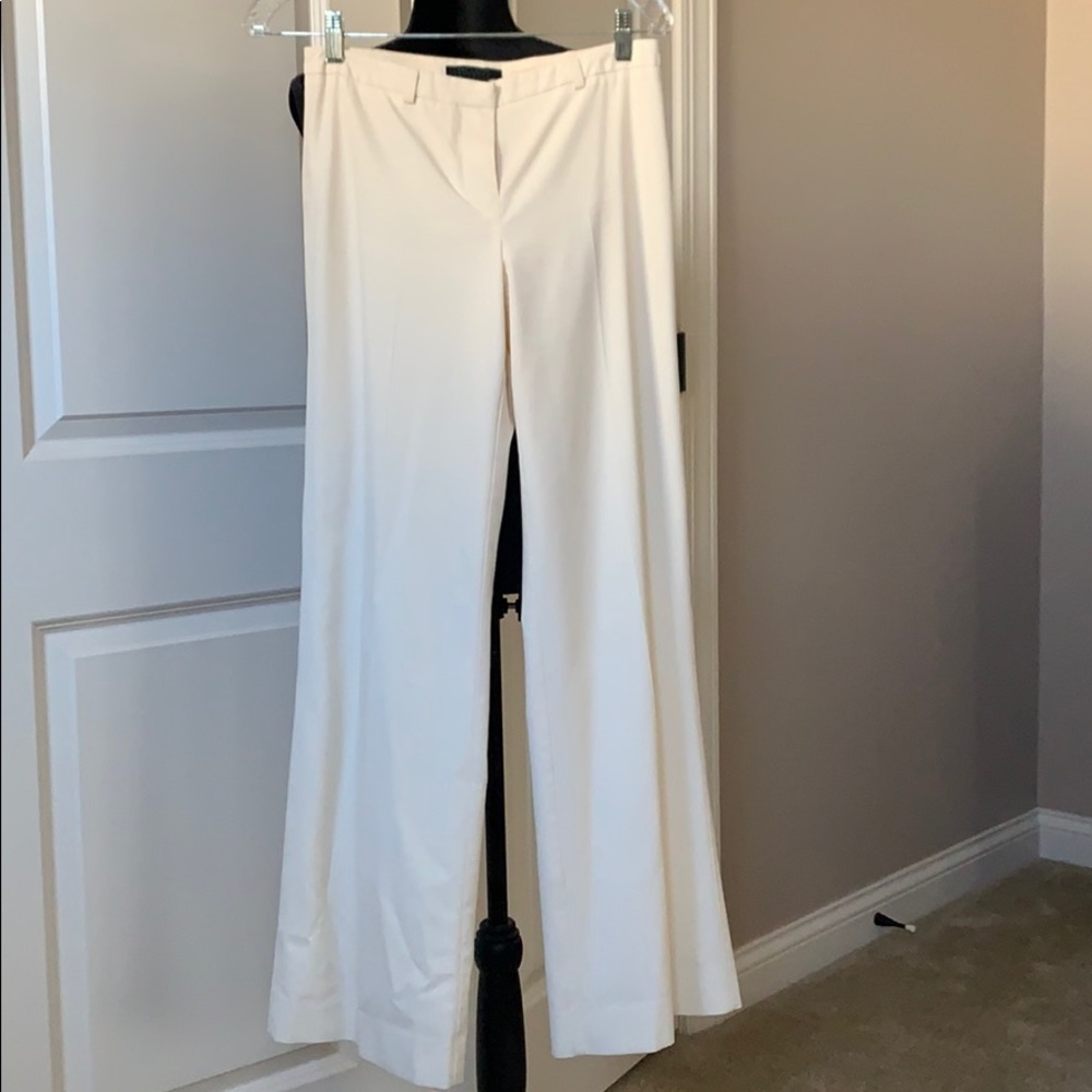 Cream color wide leg pants
